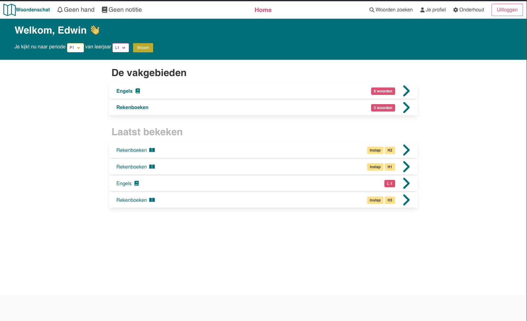 Woordenschat op digibord - Docent perspectief
